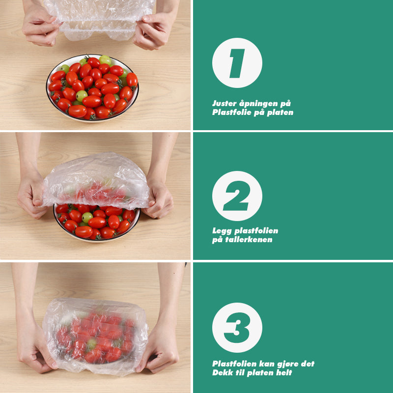 Engangsfat Plastdeksel(100 stk)