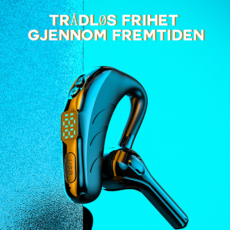 Det nye X13 trådløse Bluetooth-headsettet med strømskjerm