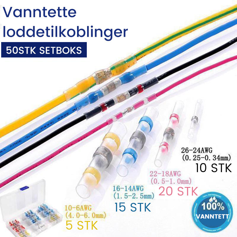 Nye vanntette loddetilkoblinger