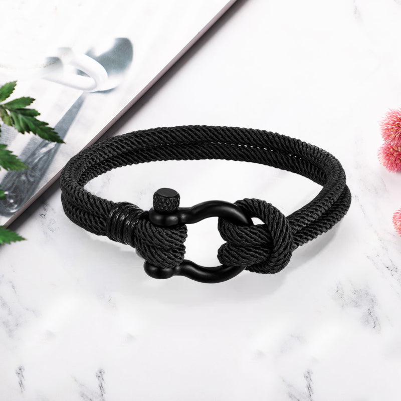 Flettet-tau armbÄnd med nautisk design