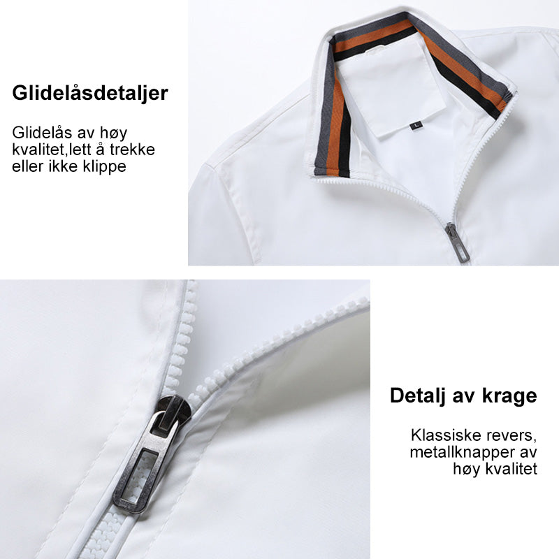 Ensfarget menns uformell jakke