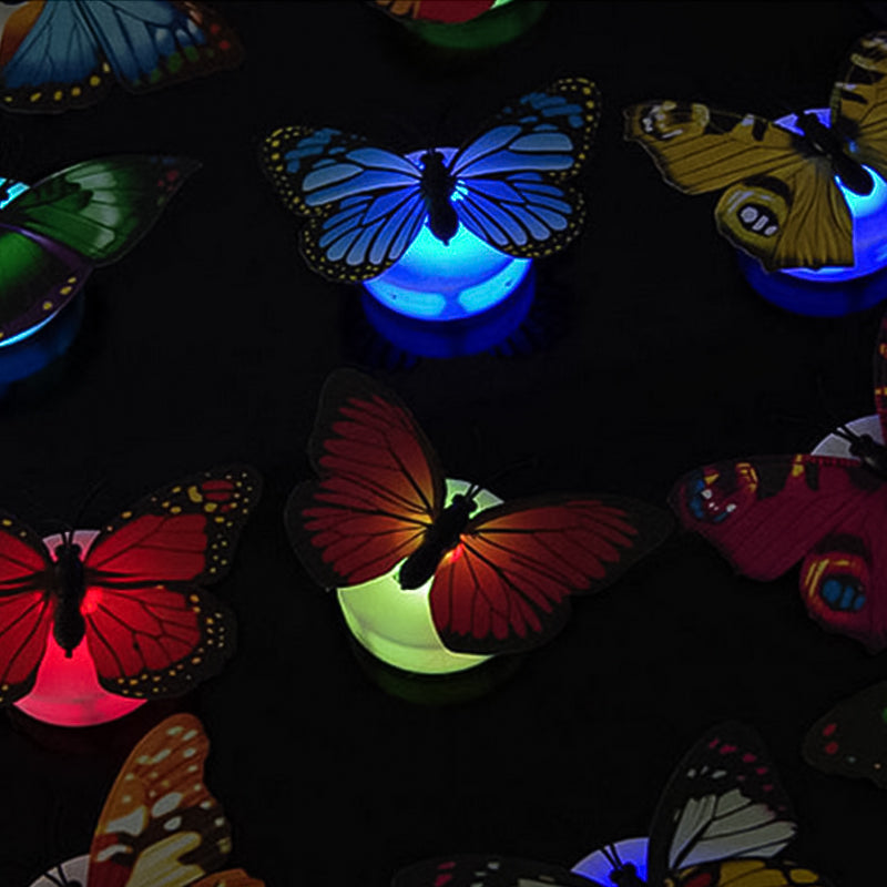 3D LED sommerfugldekorasjon nattlys