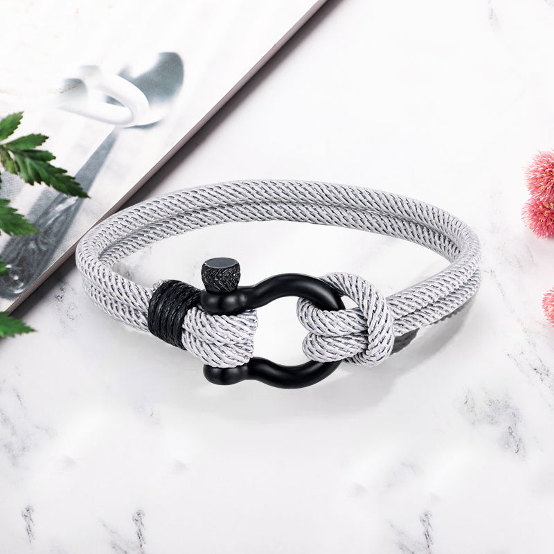 Flettet-tau armbÄnd med nautisk design