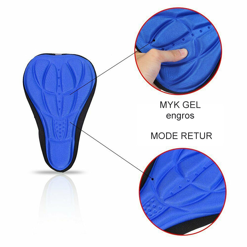 3D Silicon mykt sykkelsetetrekk