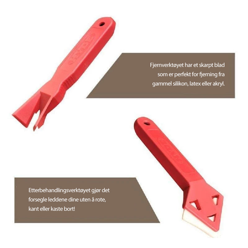 3 i 1 Silikon Caulking Verktøy