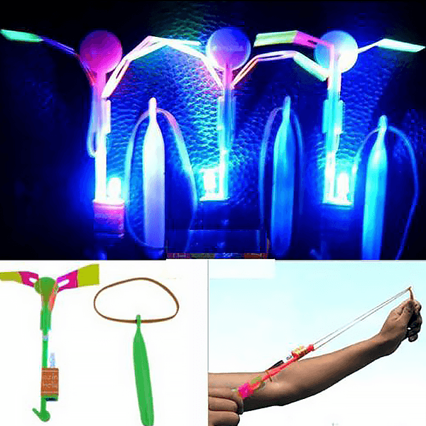 Fantastiske Rocket Slingshot LED-helikoptre(🔥Kjøp 2, -10%🔥)