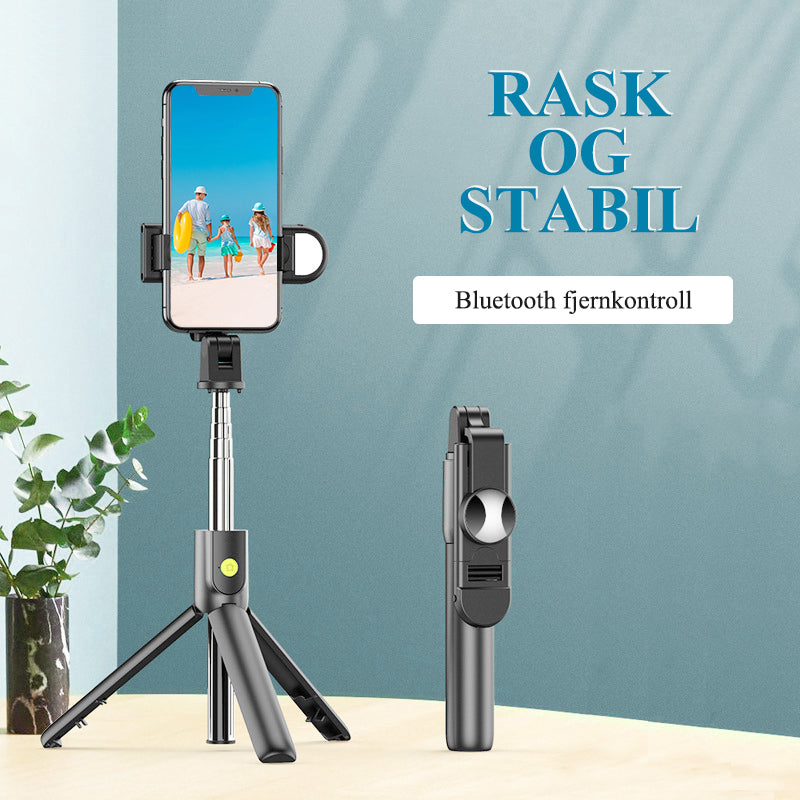 Bluetooth-fjernkontroll Selfie Stick-stativ