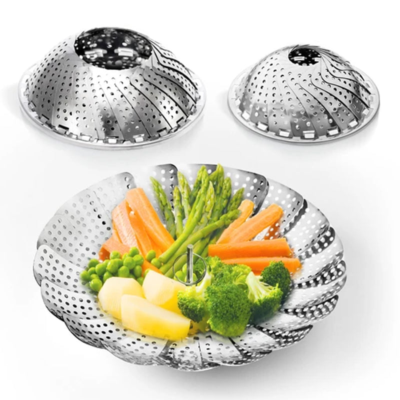 Rustfritt stål teleskopisk dampkoker