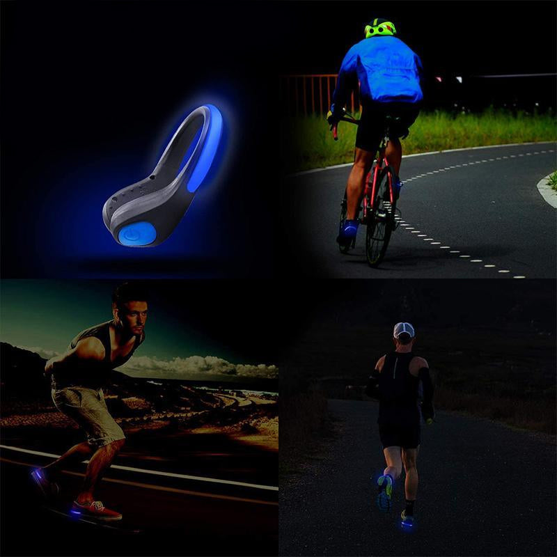 LED-lys skoklype for løping om natten