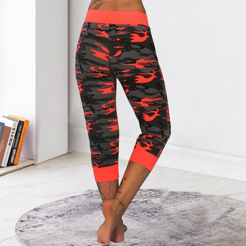 Yogabukser med kamuflasjetrykk