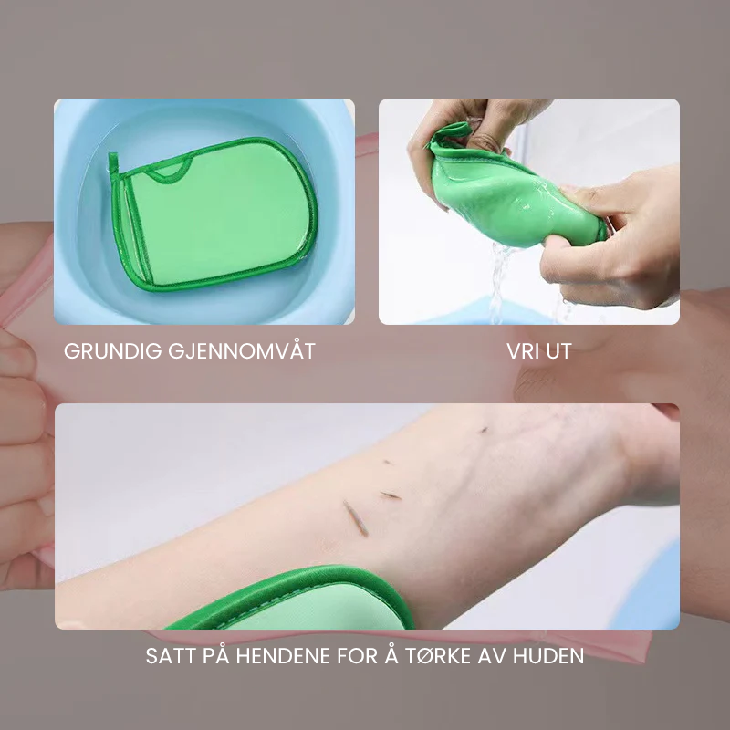 Supermyk eksfolierende badevott