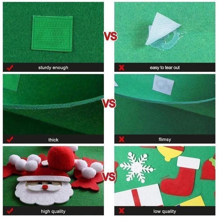 DIY følte juletre (Beste gave til barn)