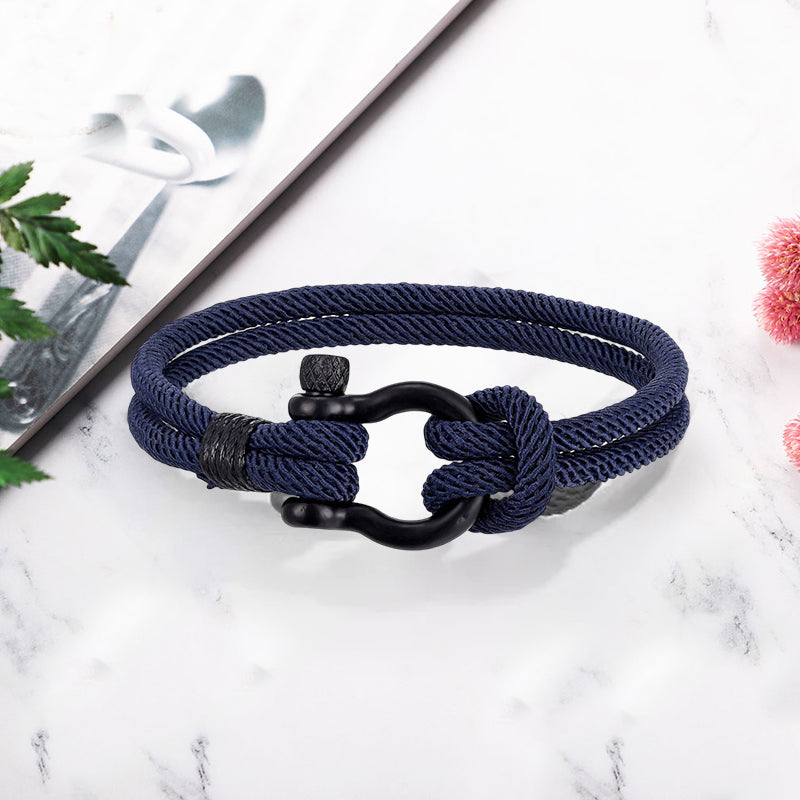 Flettet-tau armbÄnd med nautisk design