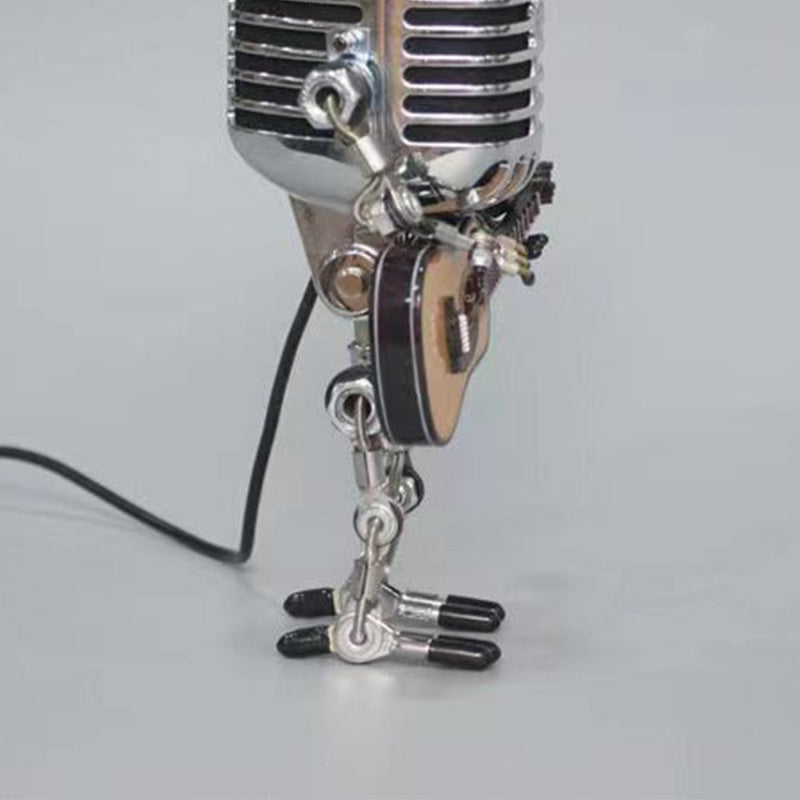 Vintage Design Mikrofon Robot Dekorasjon