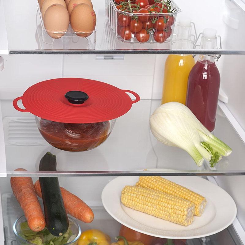 Gjenbrukbar Silikon Selvtettende Lokk