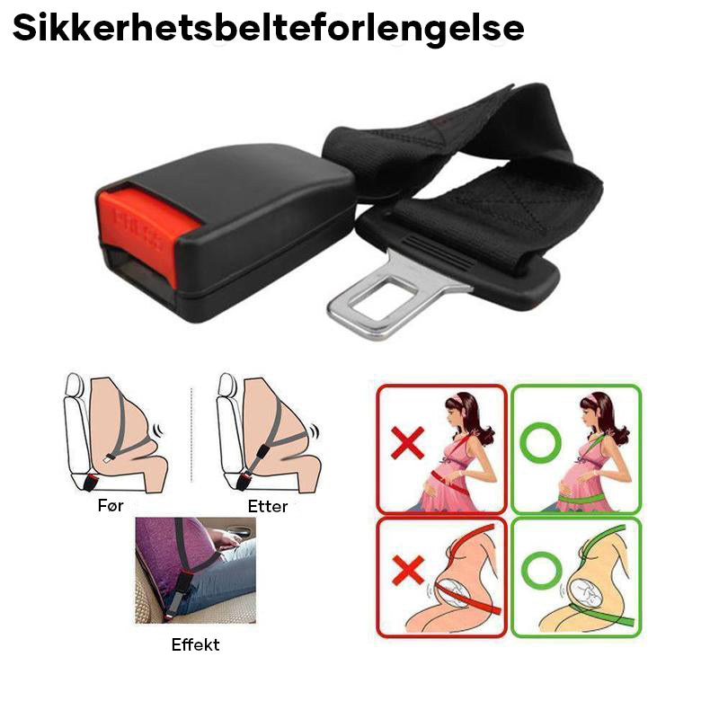 Sterk sikker og komfortabel forlengelse av sikkerhetsbeltet