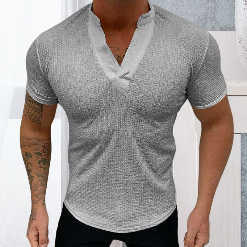 Stilig V-hals t-skjorte for menn
