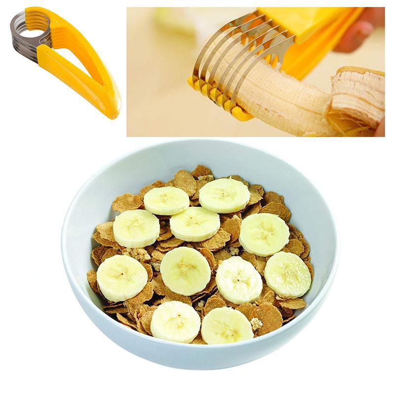 Stainless steel banana cutter