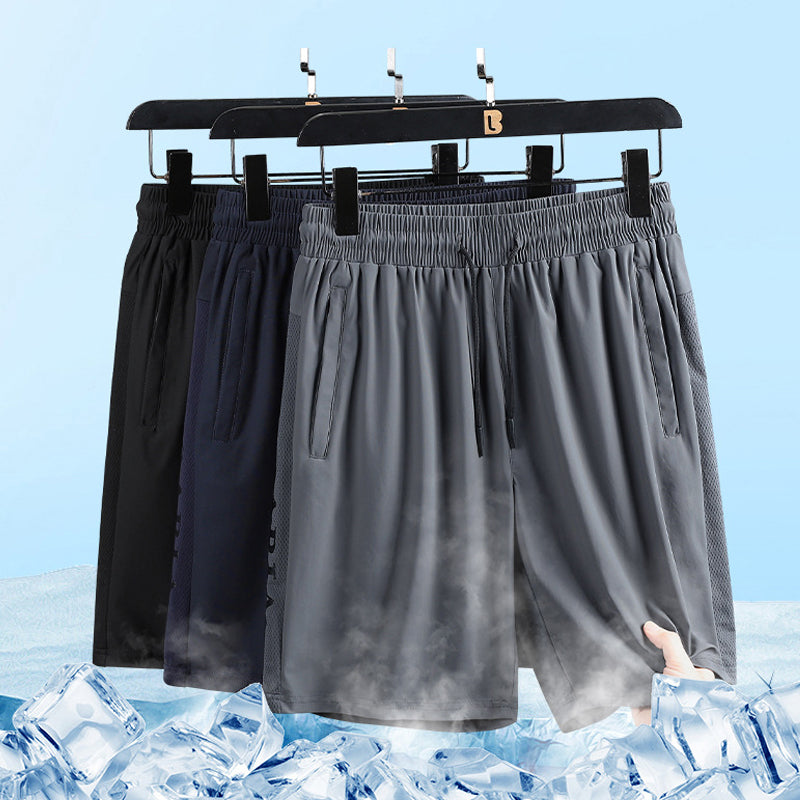 Sommerelastiske sportsshorts for menn