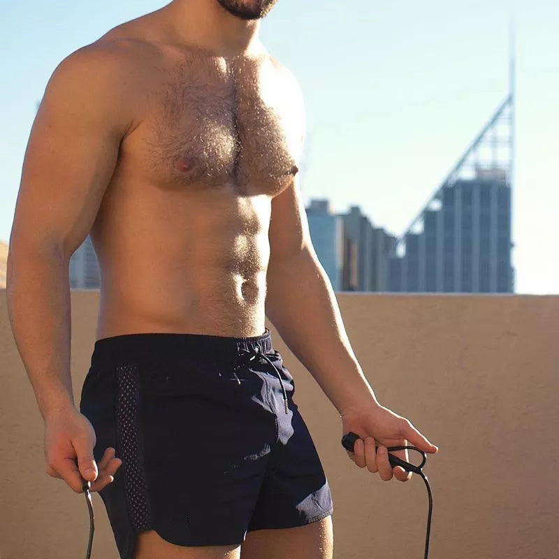 Sommer Strand-Shorts med Pustende Netting for Menn