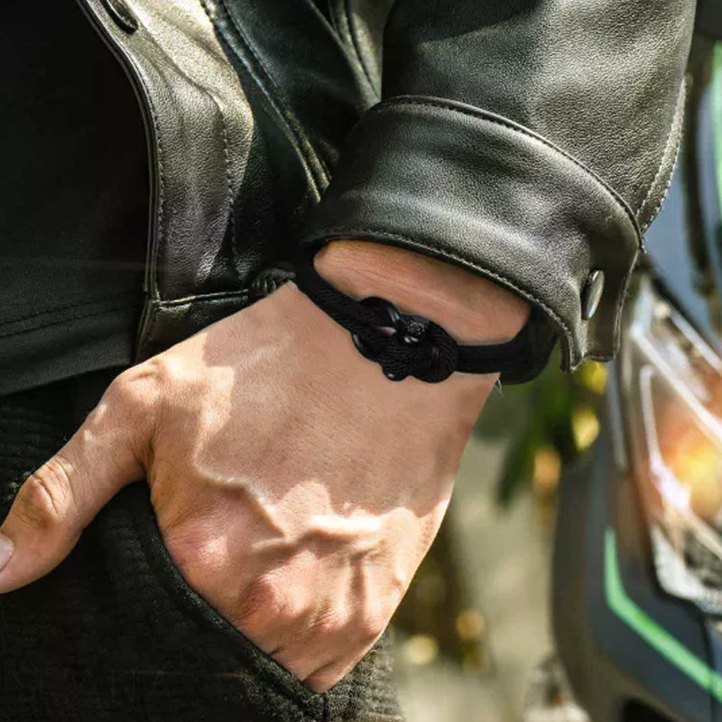 Flettet-tau armbÄnd med nautisk design