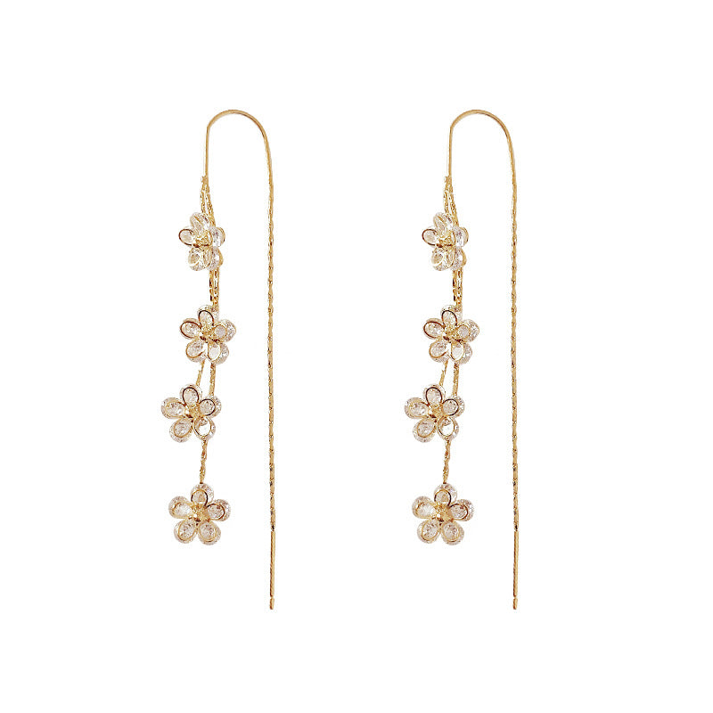 Zirconia Plommeblomst Øredobber