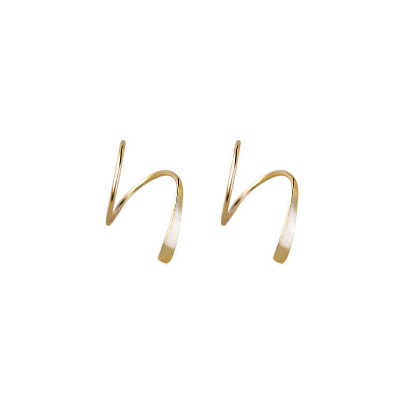 Spiral Hoop Twist øredobber