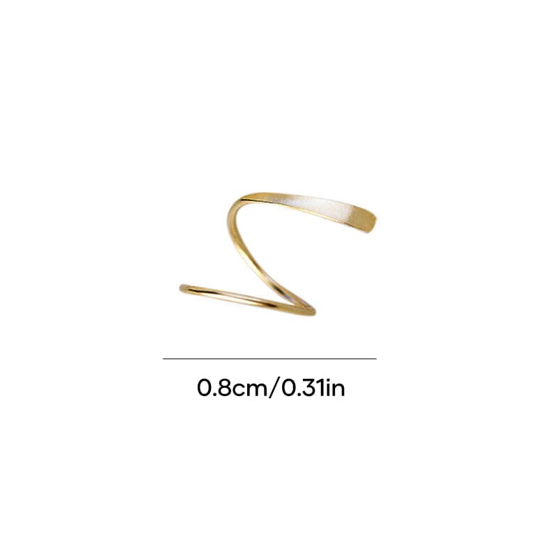 Spiral Hoop Twist øredobber