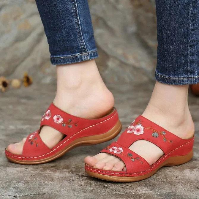 HÄndlagde uformelle dame sandaler