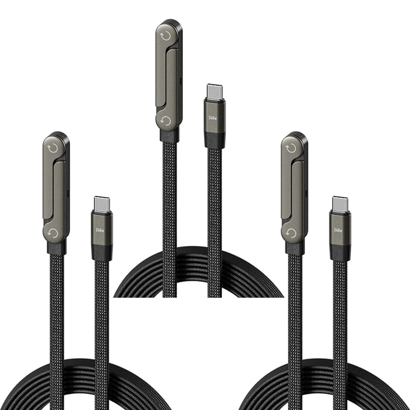 240W hurtigladestativ-datakabel med BendPhone-tilbehør