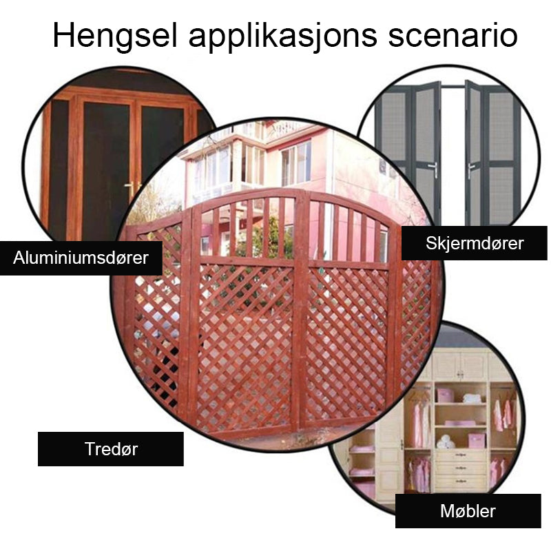 Multifunksjonell fjærplassering hengseldørlukker