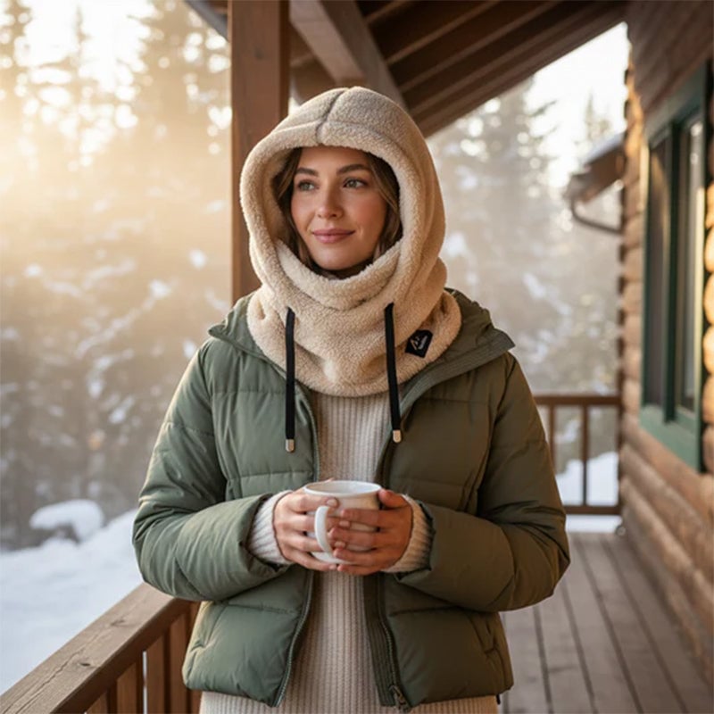 Autumn Winter All-in-one Velvet Thickened Windproof Earmuffs