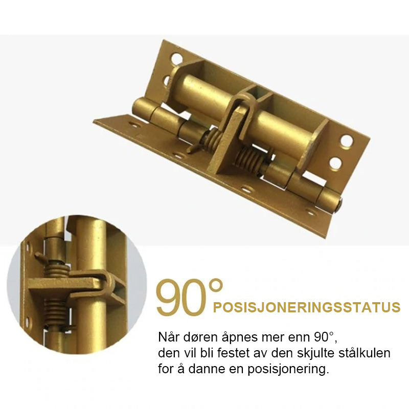 Multifunksjonell fjærplassering hengseldørlukker