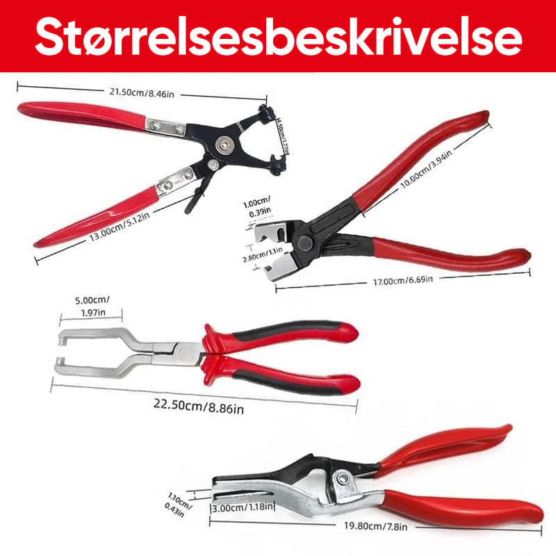 Profesjonelt Slangeklemmesett