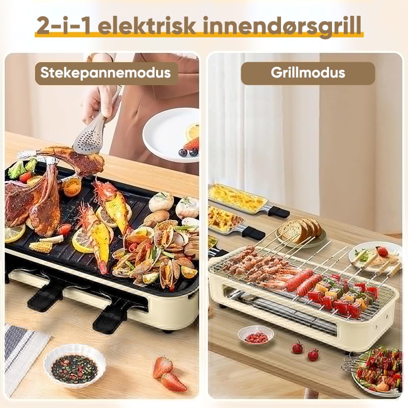 SAKER® Elektrisk Innendørs Grillsett