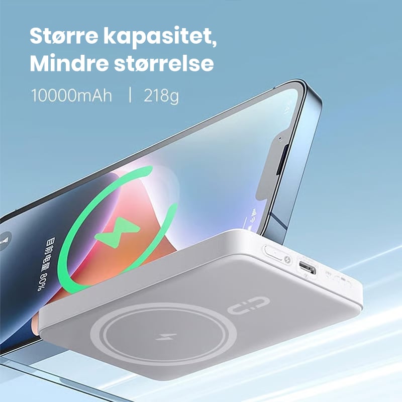 Trådløs Bærbar Magnetisk Powerbank