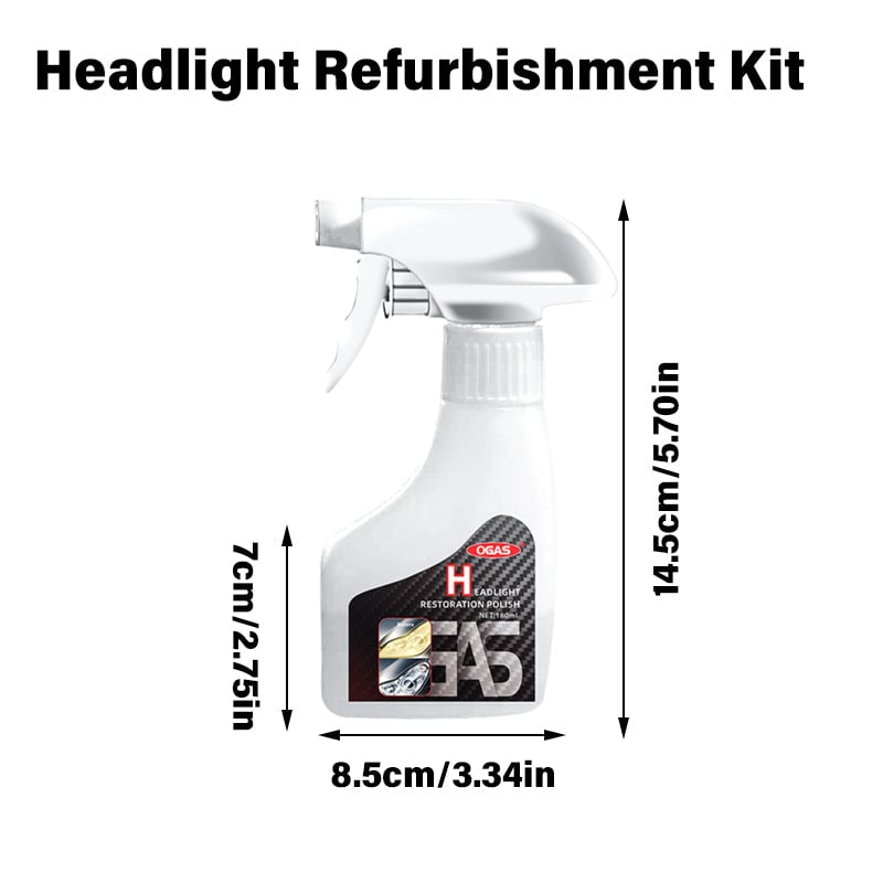 Spray for restaurering av frontlykter