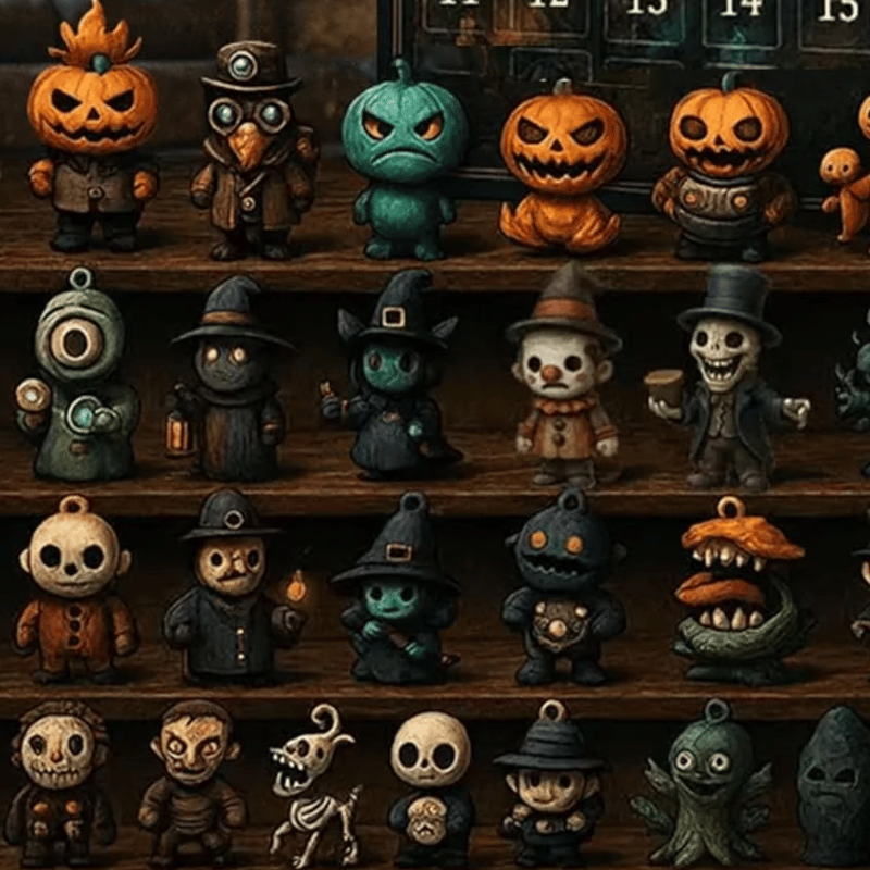 31 Netter med Skrekk Halloween-Nedtellingsboks