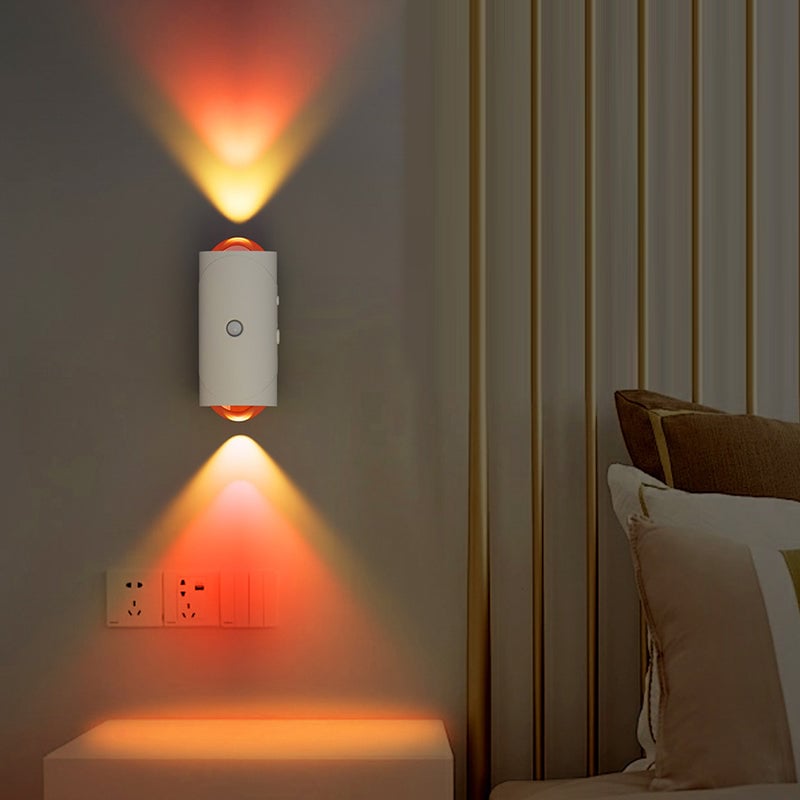 Smart bevegelsessensor vegglampe med fargeovergang