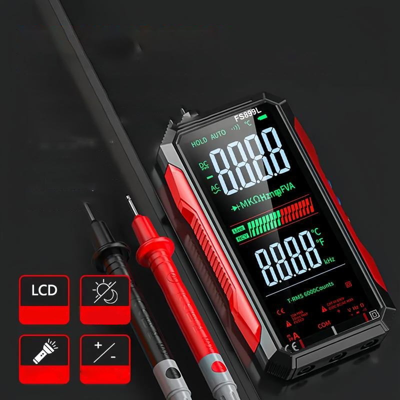 Sann RMS Digitalt Voltmeter med 6000 Telling