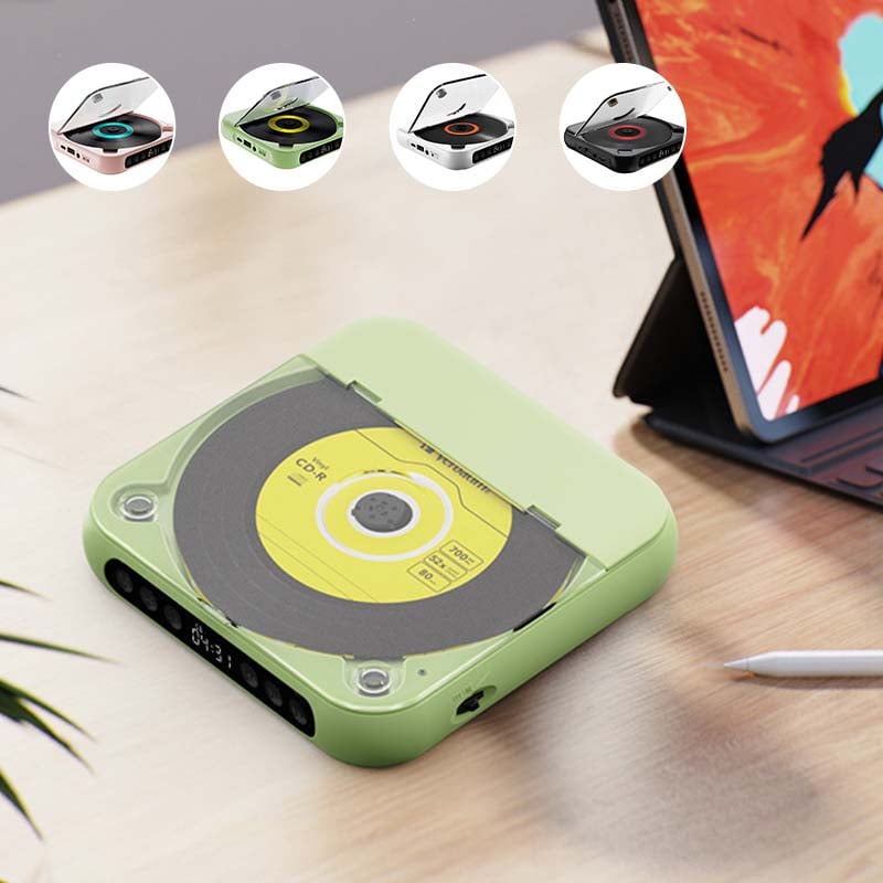 Bærbar Bluetooth-kompatibel CD-spiller