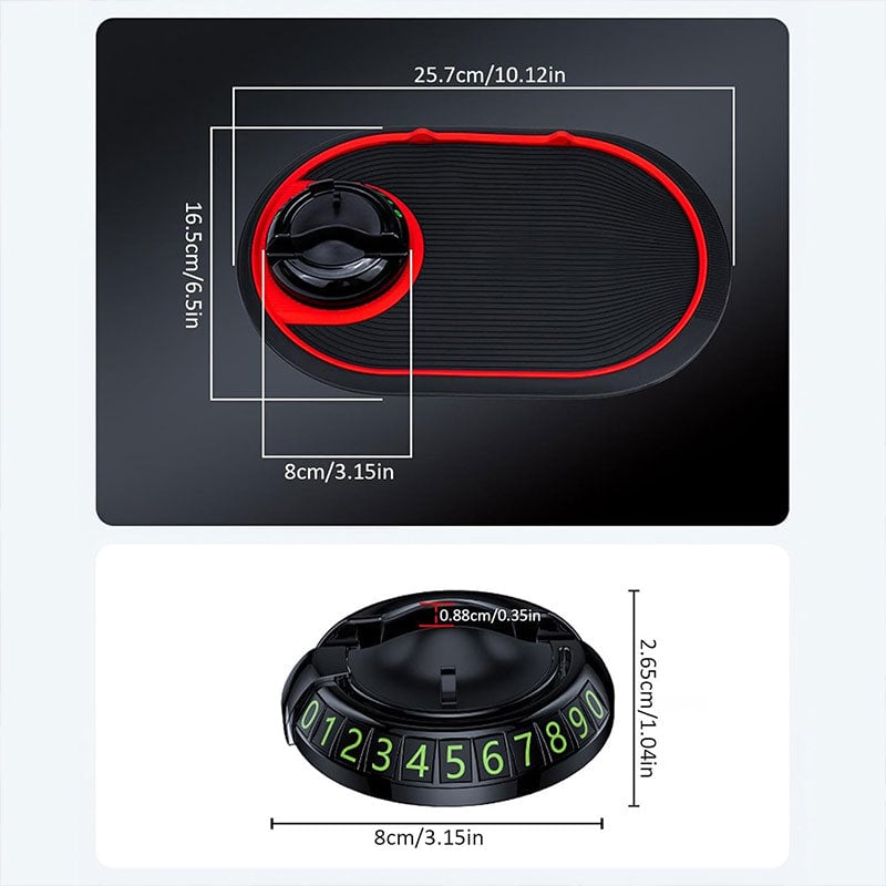 Multifunksjonell 4-i-1 Bil Telefon Antisklimatte