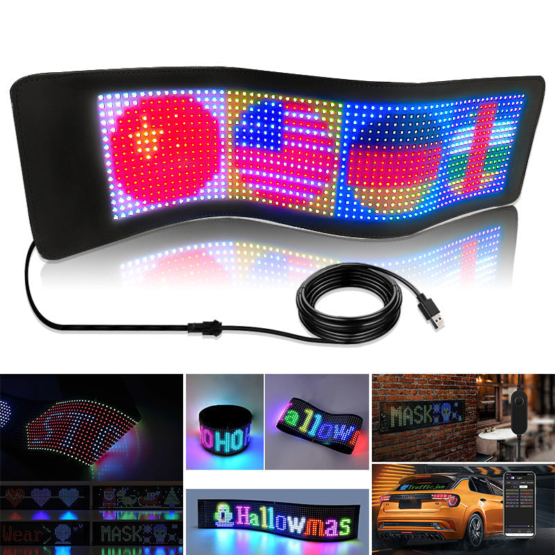 Ultratynn, fleksibel Bluetooth LED-skjerm