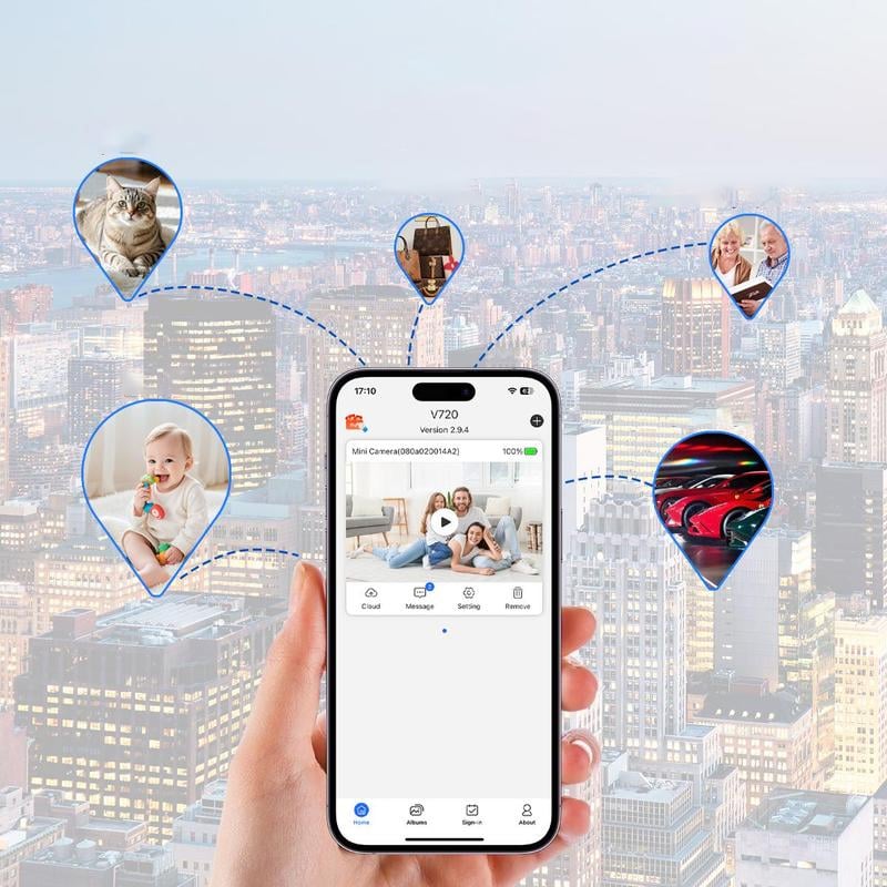 Trådløst Sikkerhetskamera for Innendørs Bruk