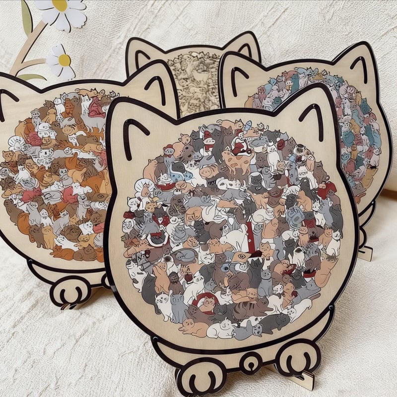 Katteformet Trepuslespill