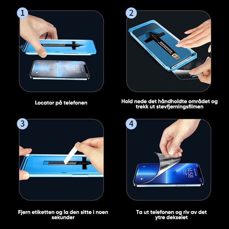 Skjermbeskytter av personvernglass