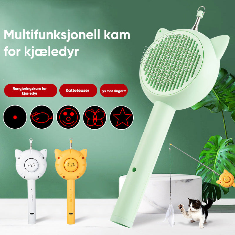 Uttrekkbar kattekam til kjæledyr