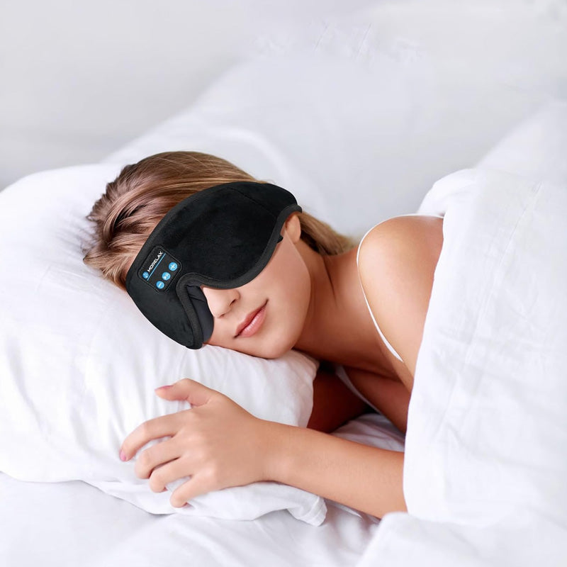 Bluetooth musikk-sovemaske