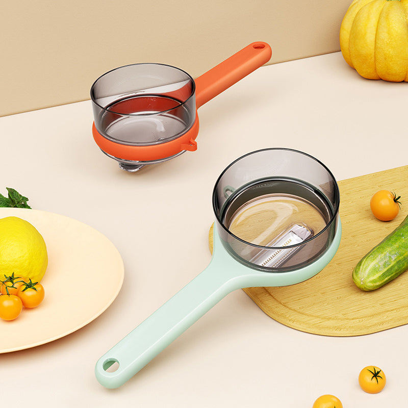 Vegetableskreller med oppbevaringsboks