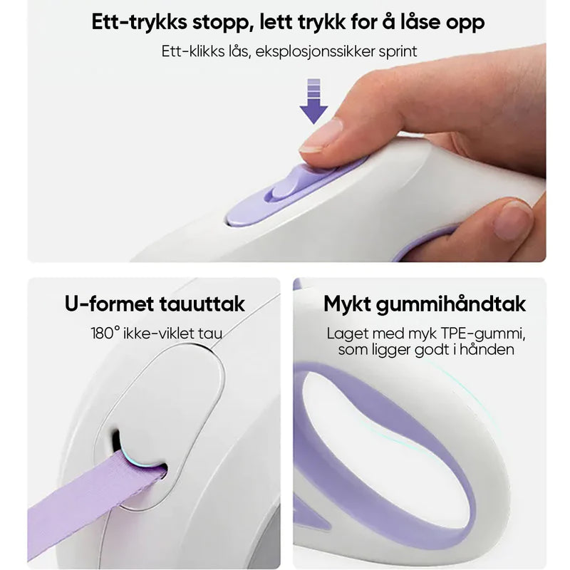 Berøringsaktiverbar Automatisk Uttrekkbart Hundebånd
